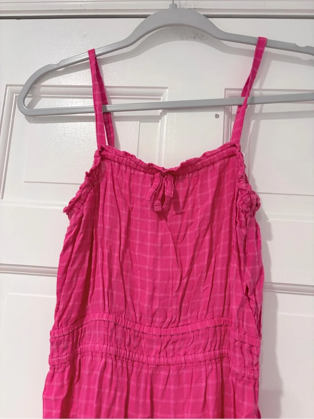 Old Navy Hot Pink Tiered Sundress